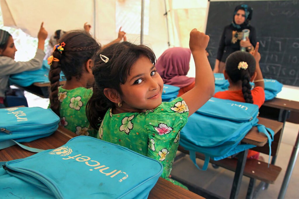 Classroom in poor country