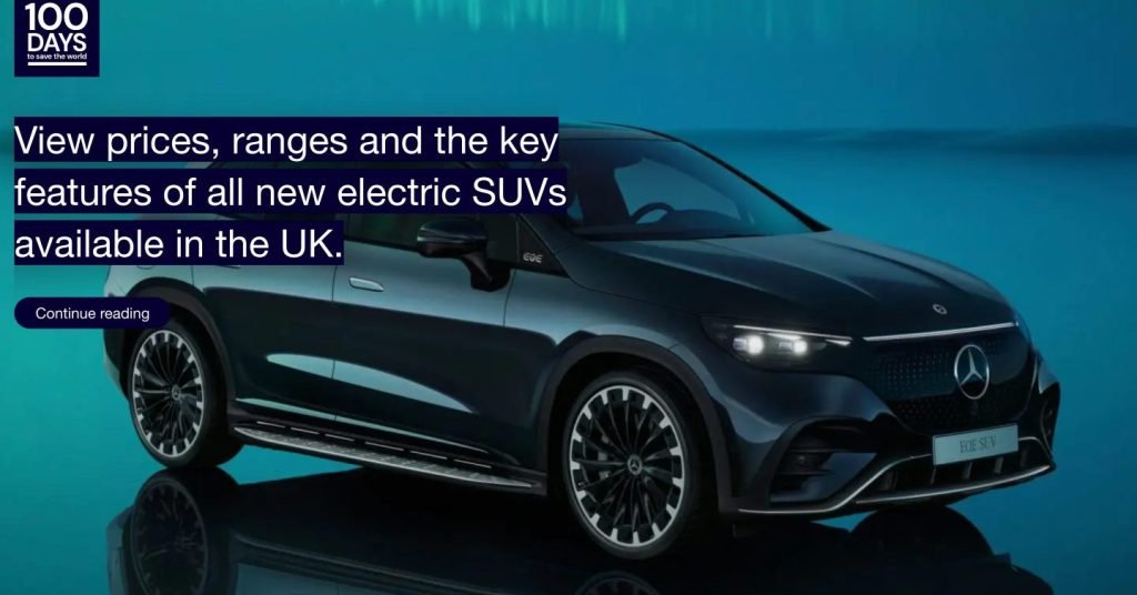UK electric SUVs prices and ranges
