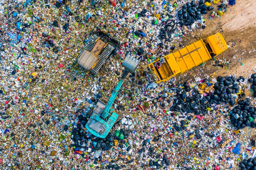 Landfill from above