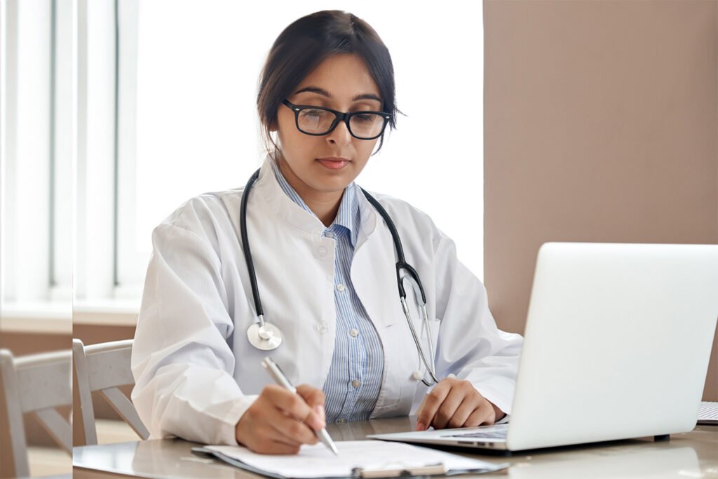 Indian female doctor