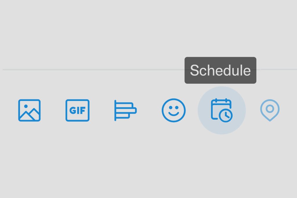 Schedule tweet icon large
